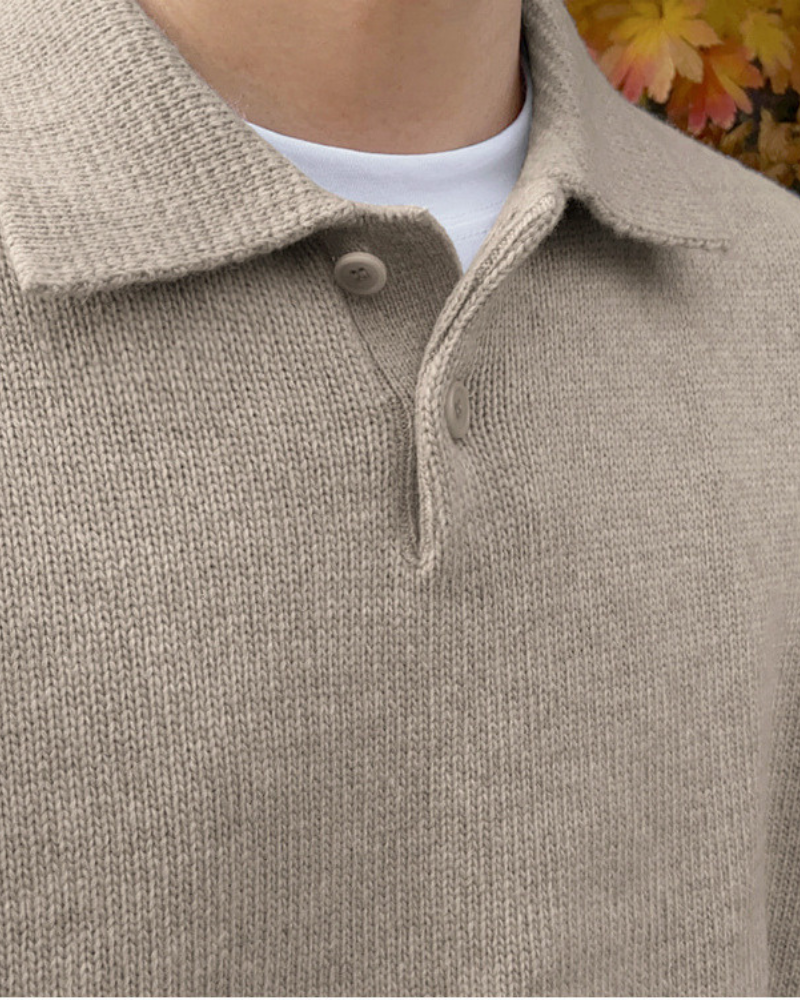 Tender™ | WOOL BUTTON HALF ZIP