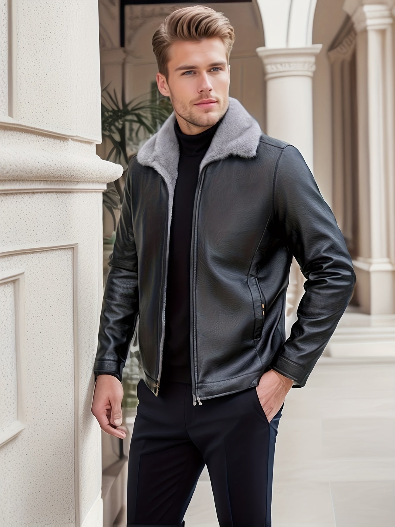 Tender™ | FLEECE-LINED LEATHER JACKET